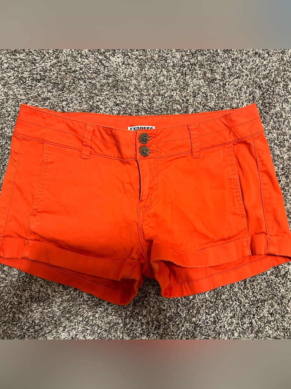 Women’s, Express Bright Orange Shorts, Size 4